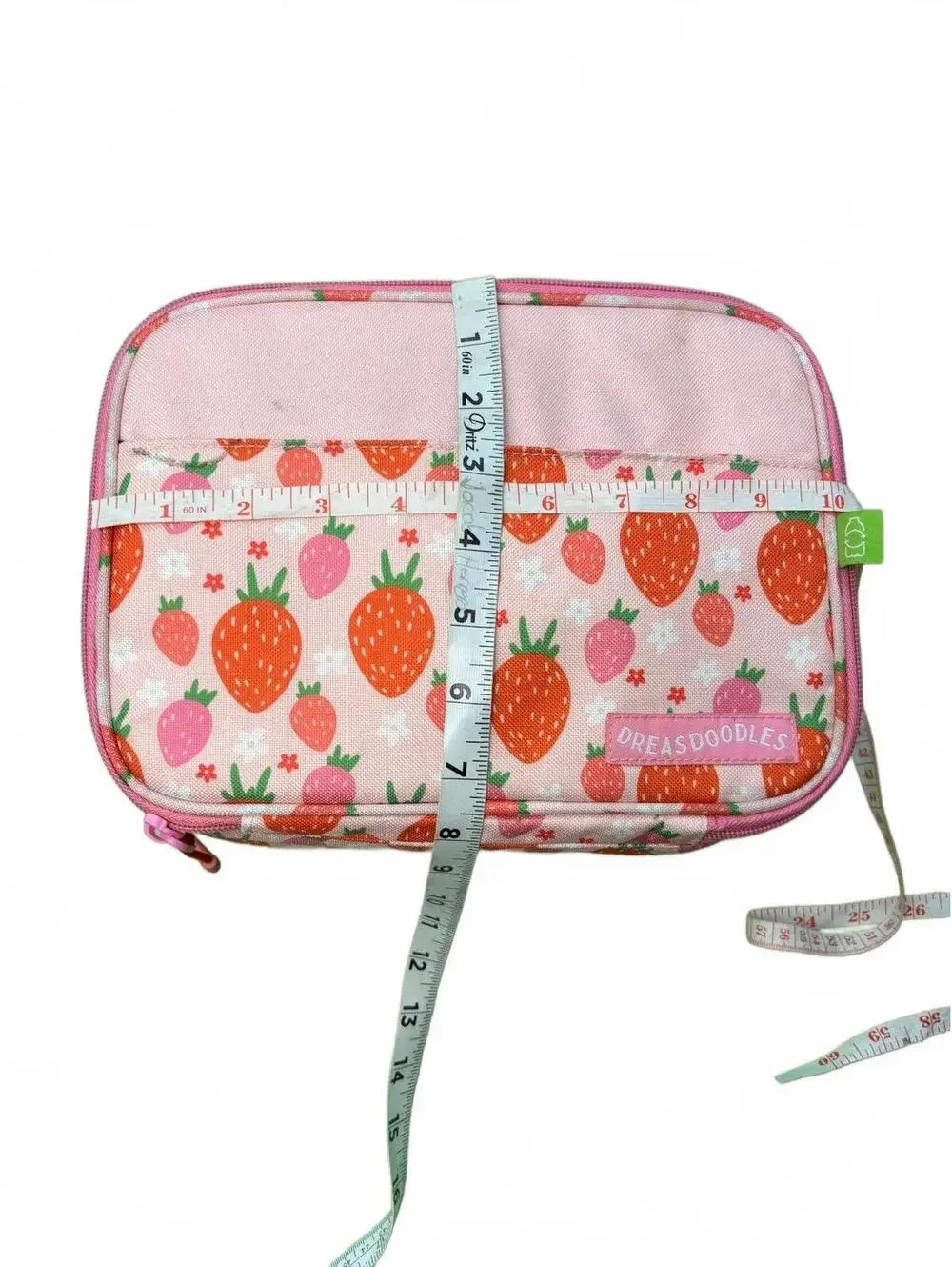 Dreassdoodles Strawberry Patterned Small Storage Pouch with